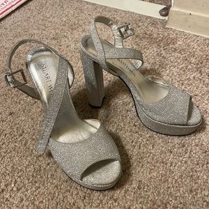Stuart Weitzman size 4 narrow platform heels